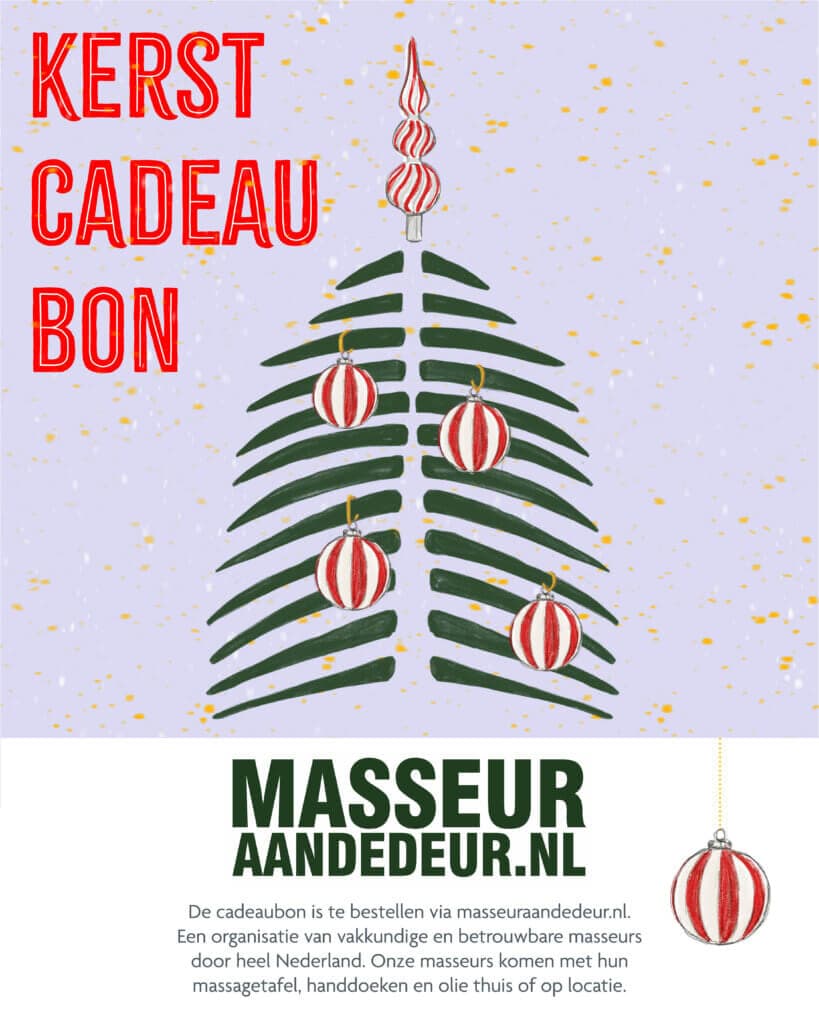 Kerstmailing Masseur aan de deur
